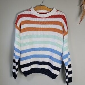 Colorful striped sweater